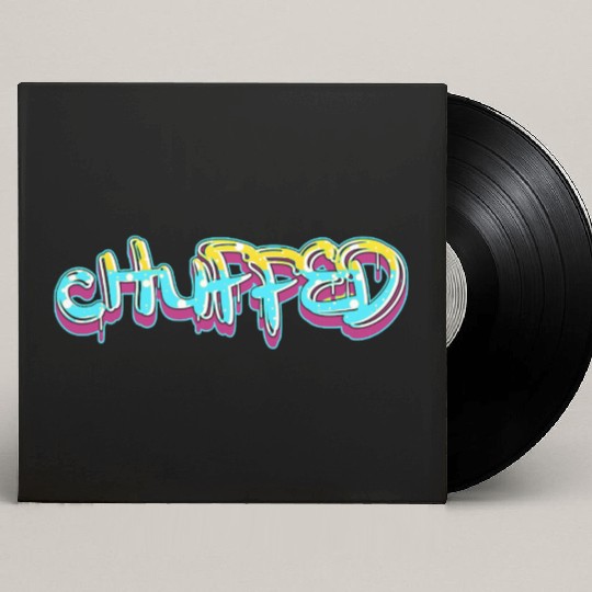 CHUPPED  finish in light blue Custom Vinyl Record Sleeves