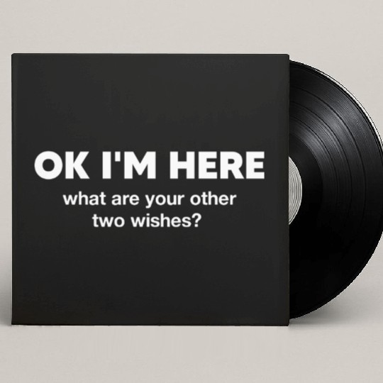Ok I'm here what are your other two wishes, funny Custom Vinyl Record Sleeves
