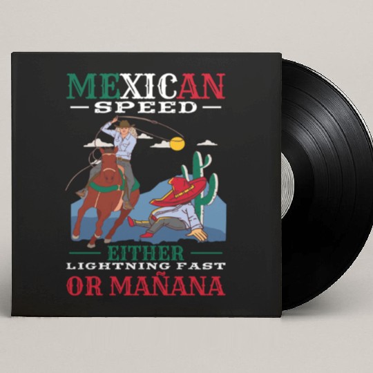 Mexico Themed Costume For Hispanic Heritage Month Custom Vinyl Record Sleeves