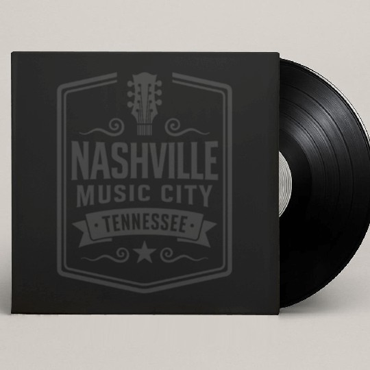 Nashville Music City Guitar Tennessee Custom Vinyl Record Sleeves