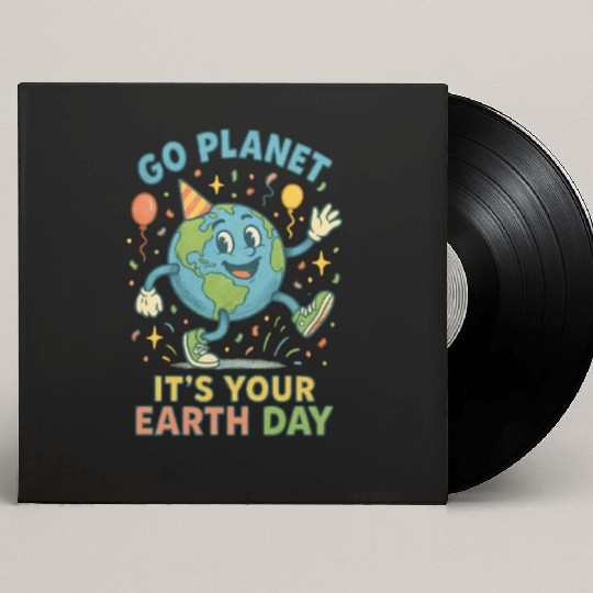 Go Planet, It’s Your Earth Day (Alternate) Custom Vinyl Record Sleeves