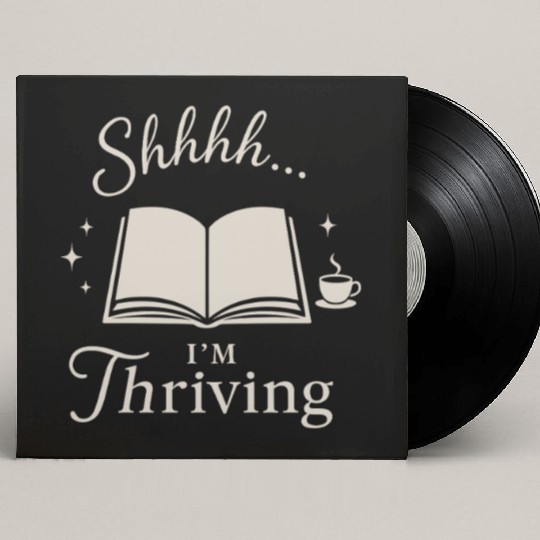 Library Nerd Book Lover Introvert Quiet Life Custom Vinyl Record Sleeves