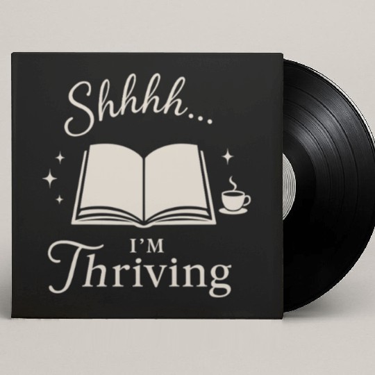 Library Nerd Book Lover Introvert Quiet Life Custom Vinyl Record Sleeves