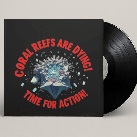 Coral Reefs Are Dying! Time for Action! Custom Vinyl Record Sleeves