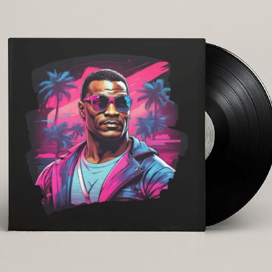 Neon Vibes - Retro Tropical Style Custom Vinyl Record Sleeves