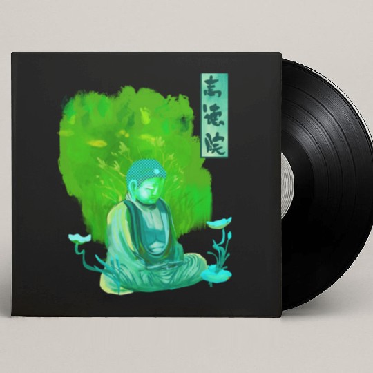 Kamakura Great Buddha Statue Custom Vinyl Record Sleeves