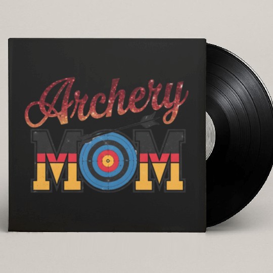 Archery Mom - Bullseye Mom Custom Vinyl Record Sleeves