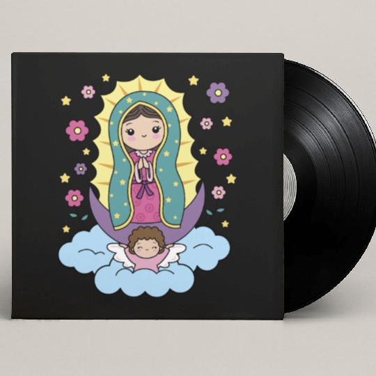 Our Lady of Guadalupe Mexico for Kids Toddlers Custom Vinyl Record Sleeves