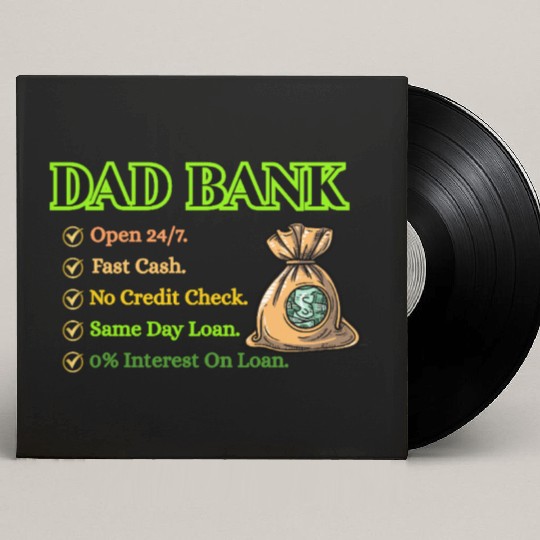 Bank Of Dad Custom Vinyl Record Sleeves