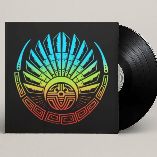 Mayan And Aztec Quetzalcoatl Maya Tribal Custom Vinyl Record Sleeves