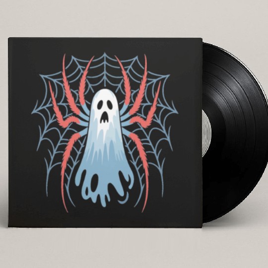Ghost Spider Scream Custom Vinyl Record Sleeves