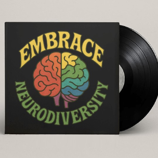 Embrace neurodiversity Custom Vinyl Record Sleeves