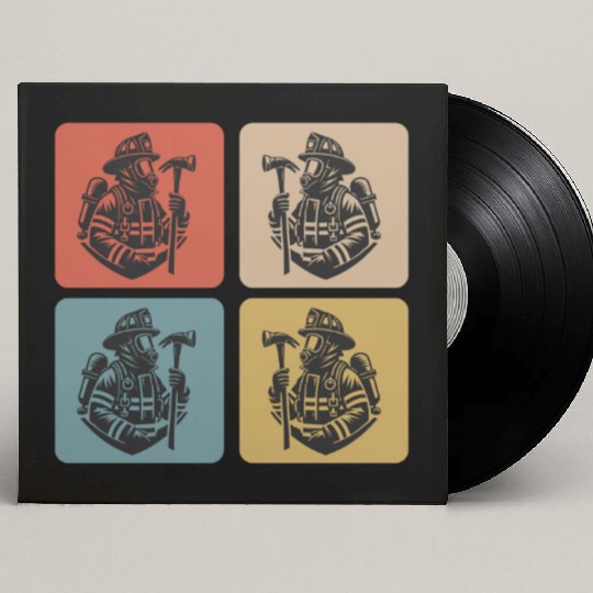 Fire Brigade - Heroes In Action Custom Vinyl Record Sleeves