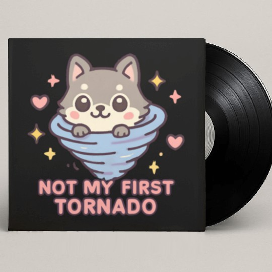 Not My First Tornado Storm Weather Meteorologist Custom Vinyl Record Sleeves