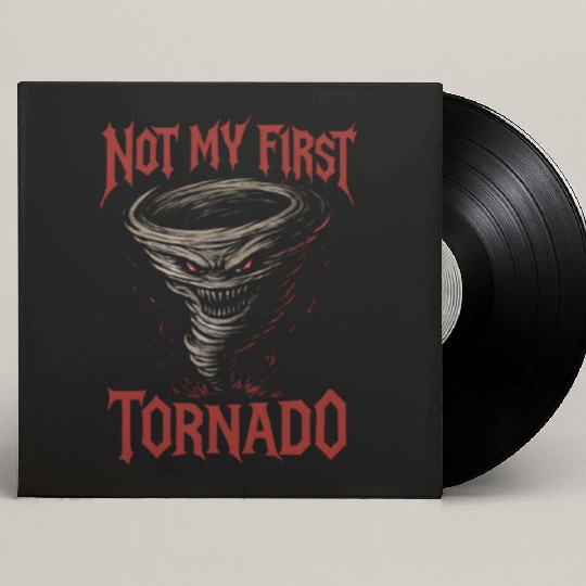 Not My First Tornado Storm Weather Meteorologist Custom Vinyl Record Sleeves