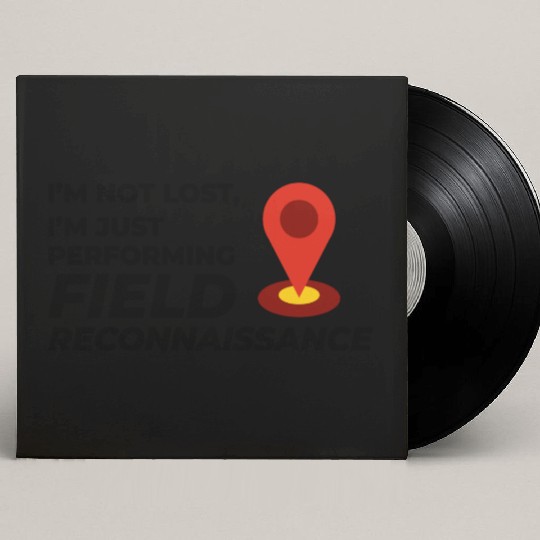 Field Reconnaissance GIS Surveyor Mapping Humor Custom Vinyl Record Sleeves