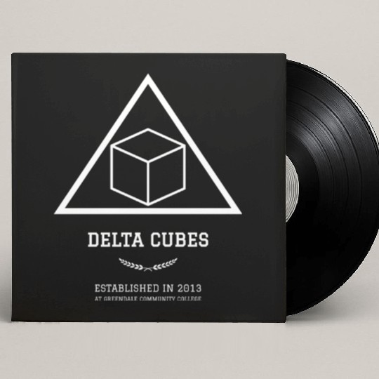 DELTA CUBES (white lettering) Custom Vinyl Record Sleeves