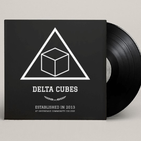 DELTA CUBES (white lettering) Custom Vinyl Record Sleeves