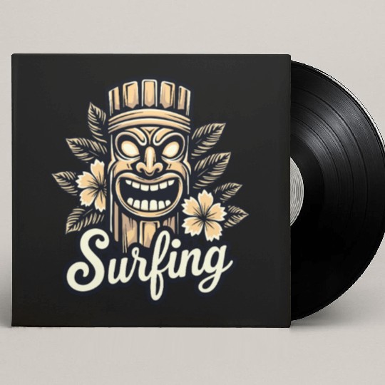 Tiki Surfing Vibes - Hawaii Feeling Pure Custom Vinyl Record Sleeves