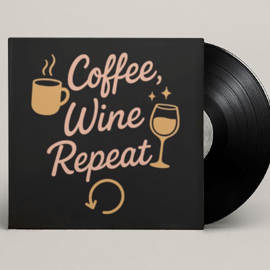 Single Mom Life Chaos Coordinator Wine Coffee Custom Vinyl Record Sleeves