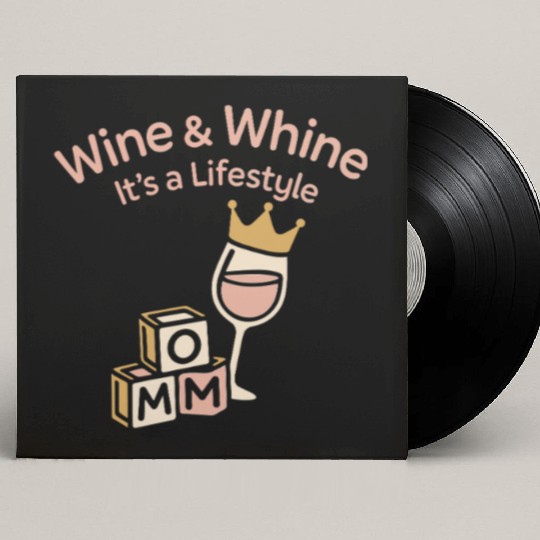 Single Mom Life Chaos Coordinator Wine Coffee Custom Vinyl Record Sleeves