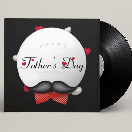 Happy Father’s Day - You’re the Best Dad Design Custom Vinyl Record Sleeves