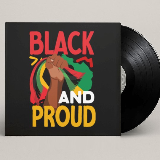 Juneteenth Black And Proud Custom Vinyl Record Sleeves