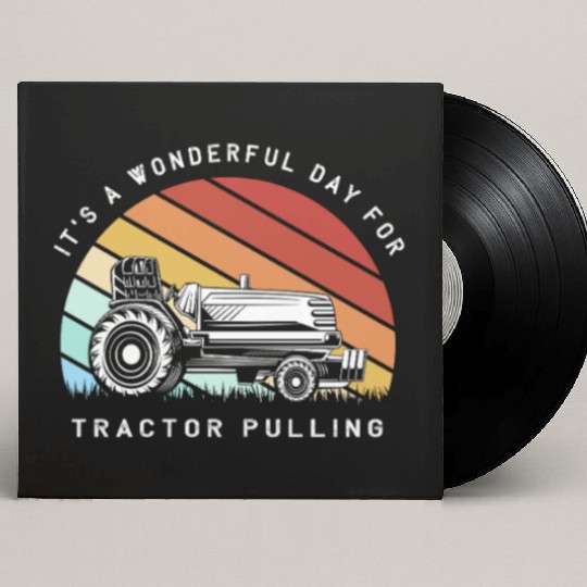 Tractor Pulling Driver Tractors Custom Vinyl Record Sleeves