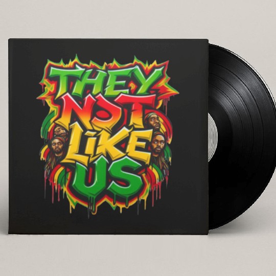 They Not Like Us Black History Month Custom Vinyl Record Sleeves