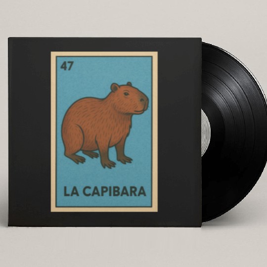 LA CAPIBARA - THE CAPYBARA - LOTERÍA CARD Custom Vinyl Record Sleeves