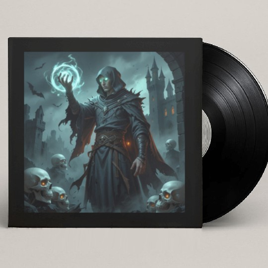 Dark Wizard Summoning Spell Custom Vinyl Record Sleeves