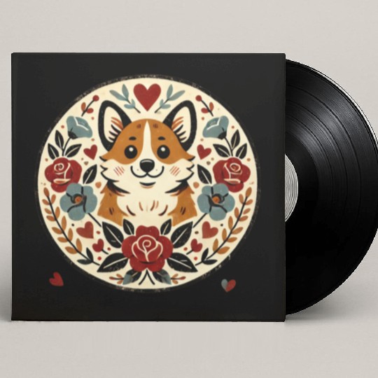 Corgi Lover Custom Vinyl Record Sleeves