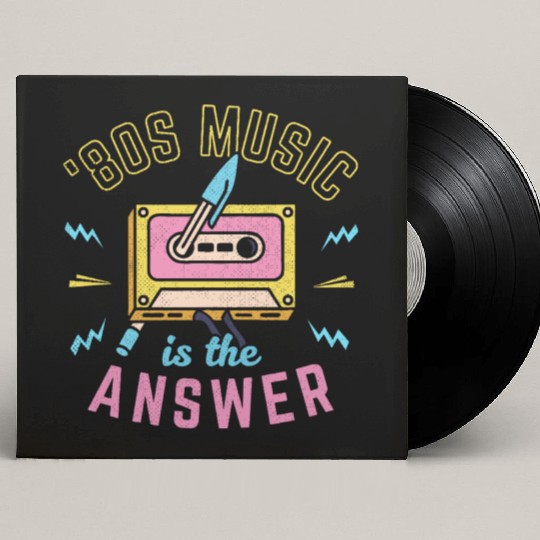 80s Music Is The Answer Custom Vinyl Record Sleeves