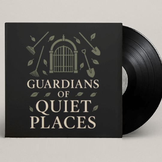 Cemetery Worker Groundskeeper Graveyard Memorial Custom Vinyl Record Sleeves