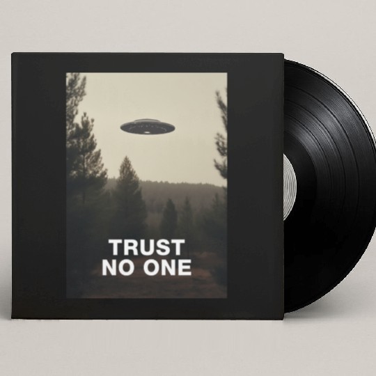 Trust No One/The X-Files poster, S01E24 1994 Custom Vinyl Record Sleeves