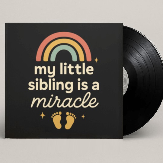 NICU Sibling Preemie Big Brother Big Sister Custom Vinyl Record Sleeves