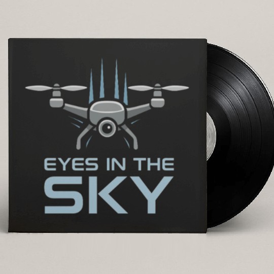Drone Photographer FPV Freestyle Pilot Aerial Custom Vinyl Record Sleeves
