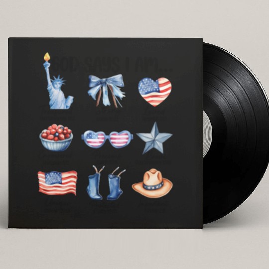 Christian God Says I Am Custom Vinyl Record Sleeves