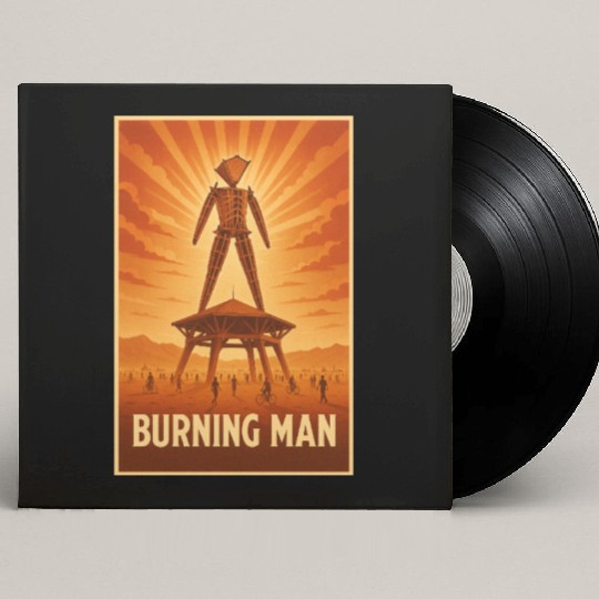 Burning Man Custom Vinyl Record Sleeves