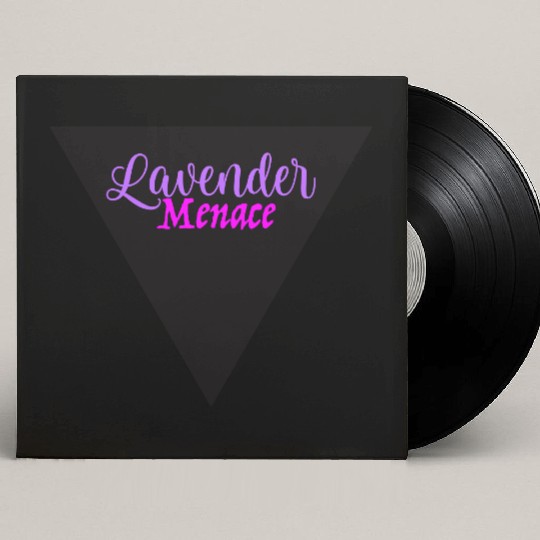 Lavender Menace Black Triangle Custom Vinyl Record Sleeves