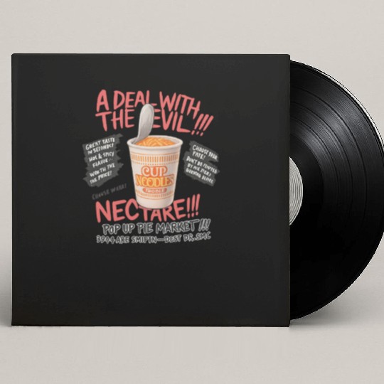 A Deal with Noodle – Cup Noodle Street Art Design Custom Vinyl Record Sleeves