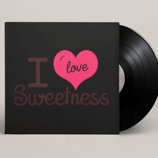 I Love Sweetness Custom Vinyl Record Sleeves, Cute Valentine’s Gift