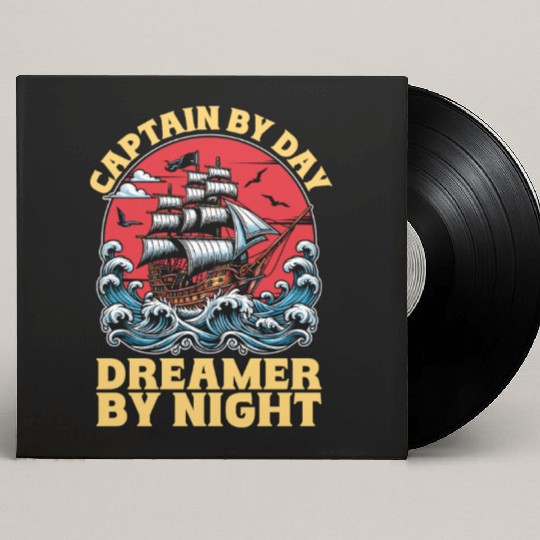 Sailing Captain By Day Dreamer By Night Fisherman Custom Vinyl Record Sleeves