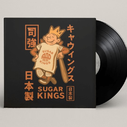 Vintage Japanese Havana Sugar Kings Baseball Custom Vinyl Record Sleeves
