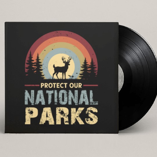 Protect our national parks Custom Vinyl Record Sleeves