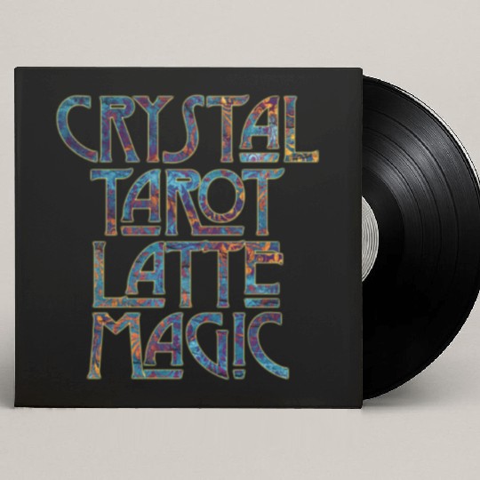 Crystal Tarot Latte Magic-Coffee Coven Collective Custom Vinyl Record Sleeves