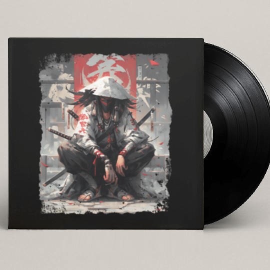 Samurai Sword Katana Ninja Japan Manga Anime Custom Vinyl Record Sleeves