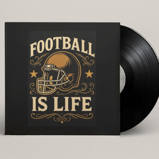 football is life Custom Vinyl Record Sleeves