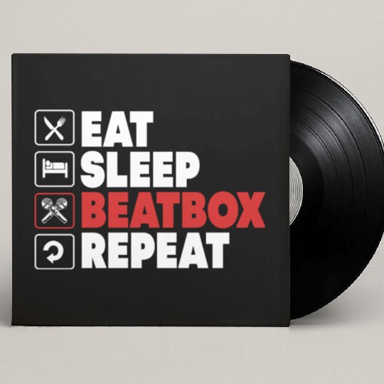 Beatbox Rap Battle Music Beatboxer Custom Vinyl Record Sleeves