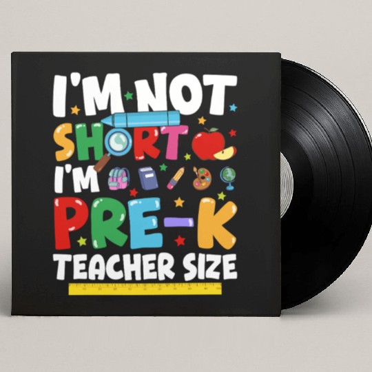 Pre K Teacher Back To School Pre kindergarten Custom Vinyl Record Sleeves